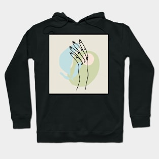 gesture line art Hoodie